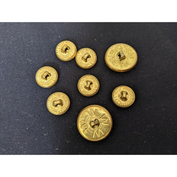 HTF Ralph Lauren POLO CROWN CREST 8 Gold Blazer Suit Jacket Replacement Buttons - Picture 6 of 6